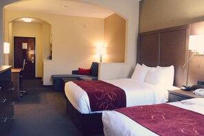 Schreibtisch, laptopgeeigneter Arbeitsplatz, Verdunkelungsvorhänge