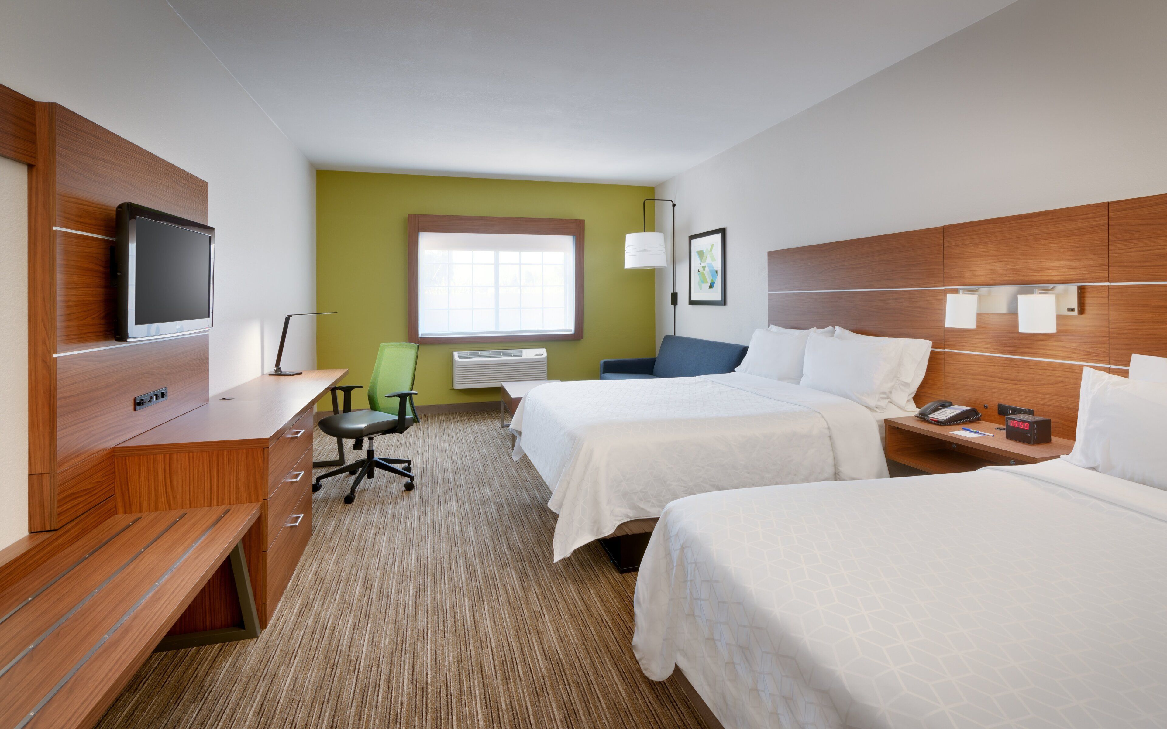 Standard Room, 2 Queen Beds | In-room safe, desk, iron/ironing board, free cots/infant beds