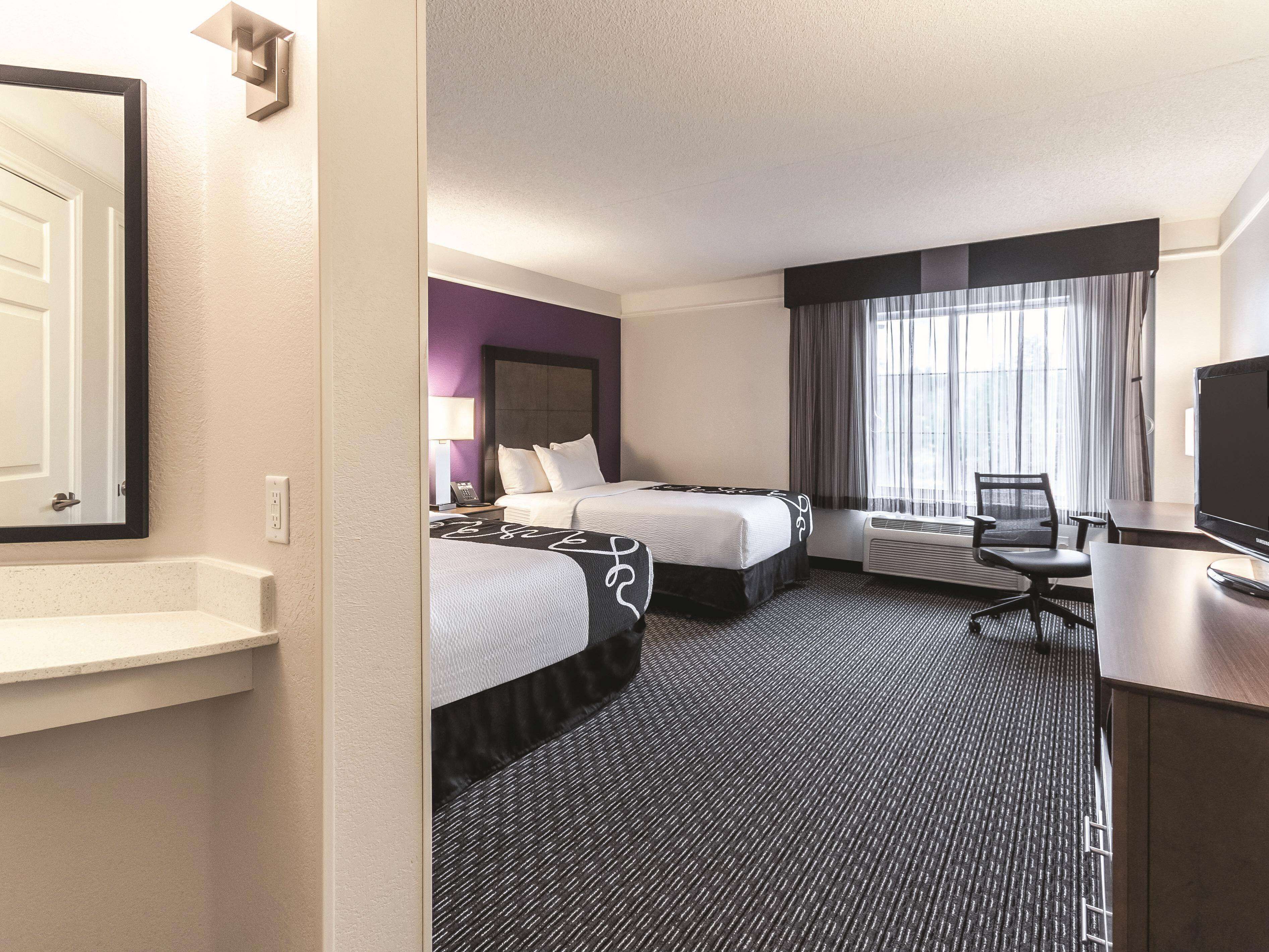 room, 2 double beds, accessible, non smoking (bathtub w/ grab bars) | premium bedding, desk, iron/ironing board, free cots/infant beds