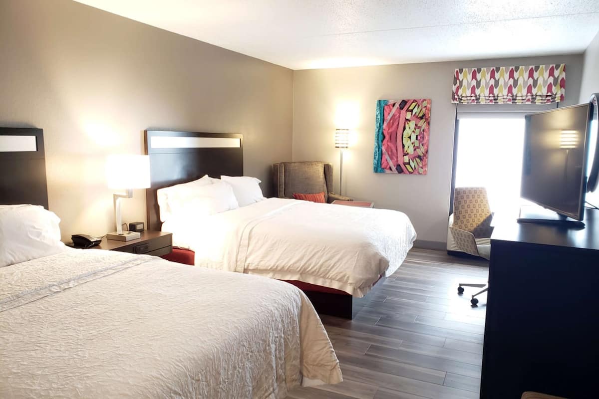 Room, 2 Queen Beds, Non Smoking | Iron/ironing board, cribs (free), rollaway beds (free), WiFi (free)