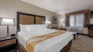 Blackout drapes, iron/ironing board, free cribs/infant beds