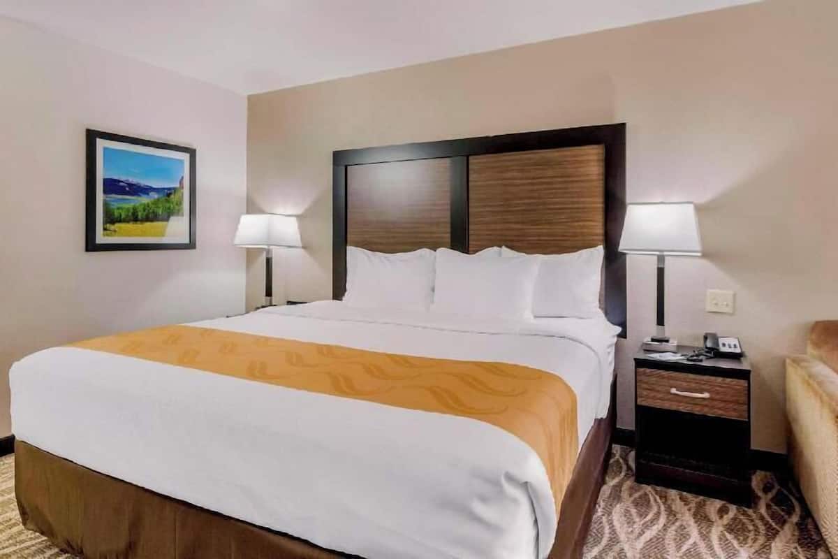 Blackout drapes, iron/ironing board, free cribs/infant beds