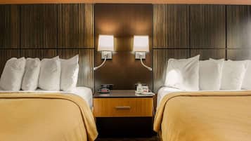 Standard Room, 2 Queen Beds, Non Smoking | 1 bedroom, down duvets, pillow-top beds, blackout curtains