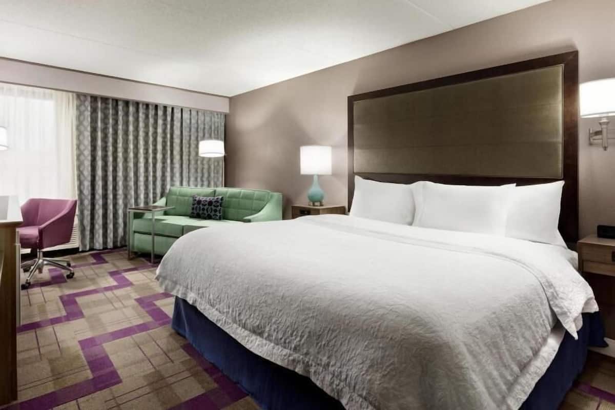 In-room safe, desk, laptop workspace, iron/ironing board