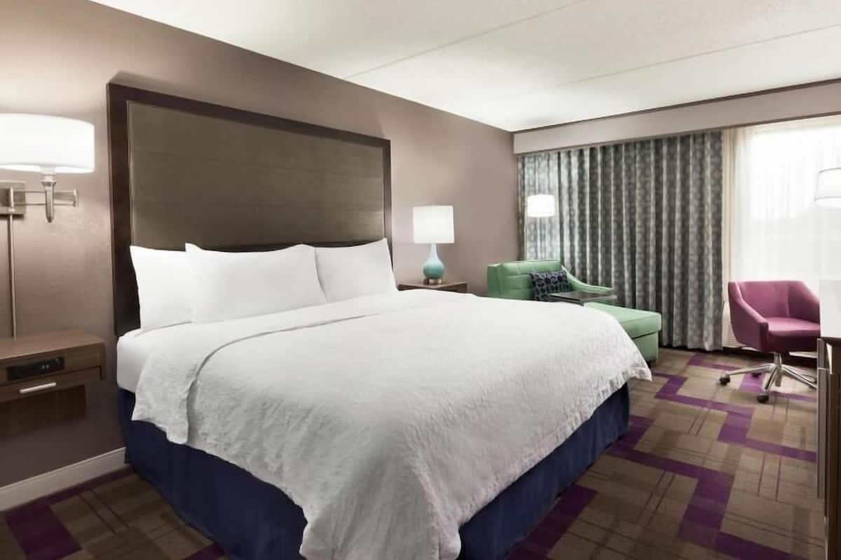 In-room safe, desk, laptop workspace, iron/ironing board