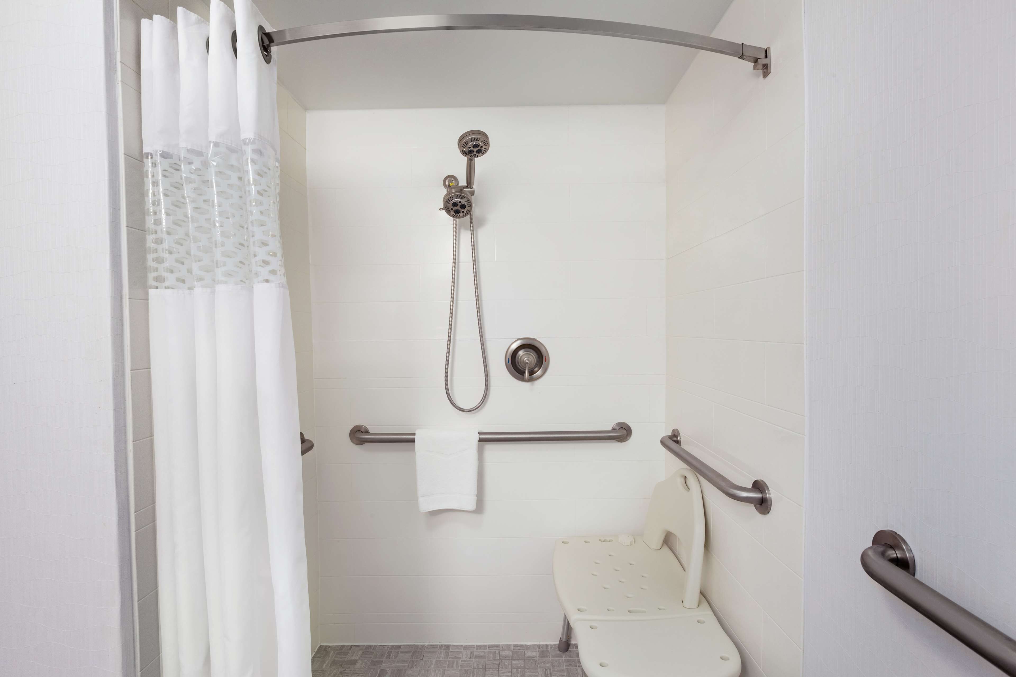 room, 2 double beds, accessible (3x3 shower) | bathroom | hair dryer, towels