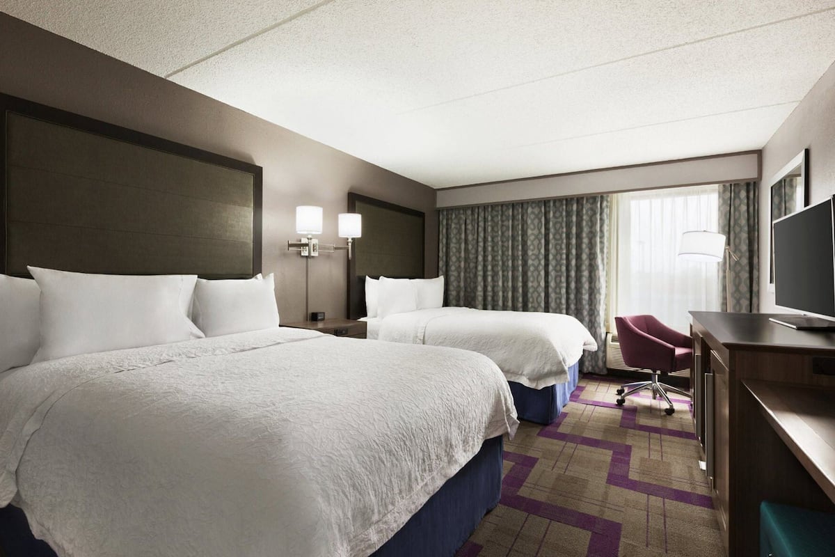 In-room safe, desk, laptop workspace, iron/ironing board