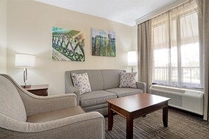 In-room safe, desk, laptop workspace, iron/ironing board
