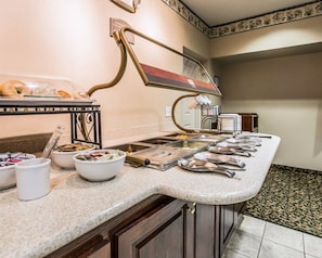 Free daily buffet breakfast