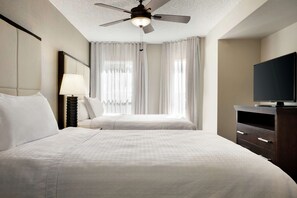 Suite, Two Double Beds, Non-Smoking | 1 bedroom, premium bedding, desk, iron/ironing board