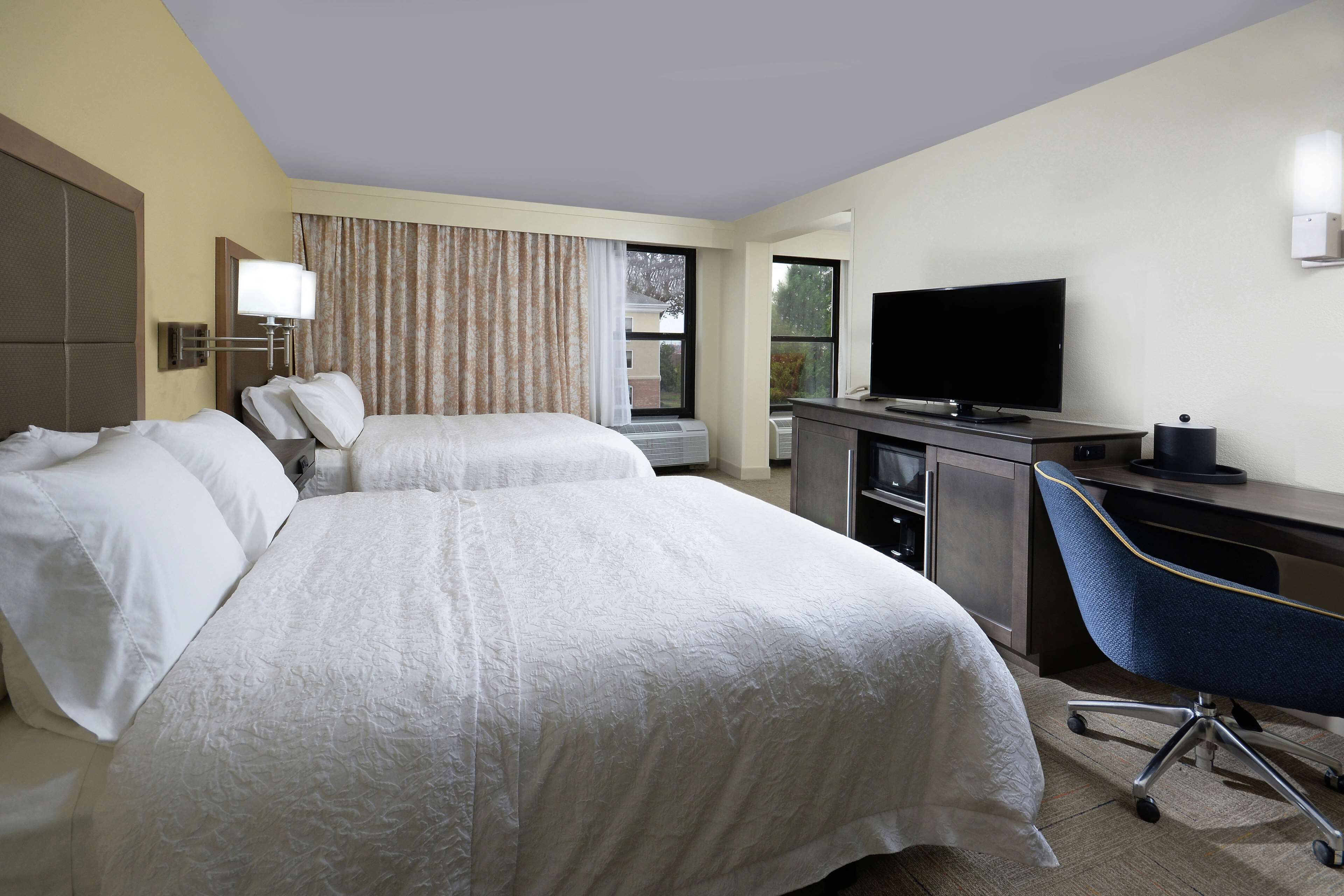 room, 2 queen beds, accessible (roll-in shower) | premium bedding, desk, laptop workspace, blackout curtains