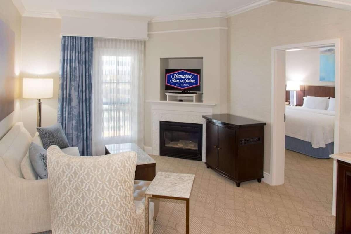 In-room safe, desk, laptop workspace, blackout drapes