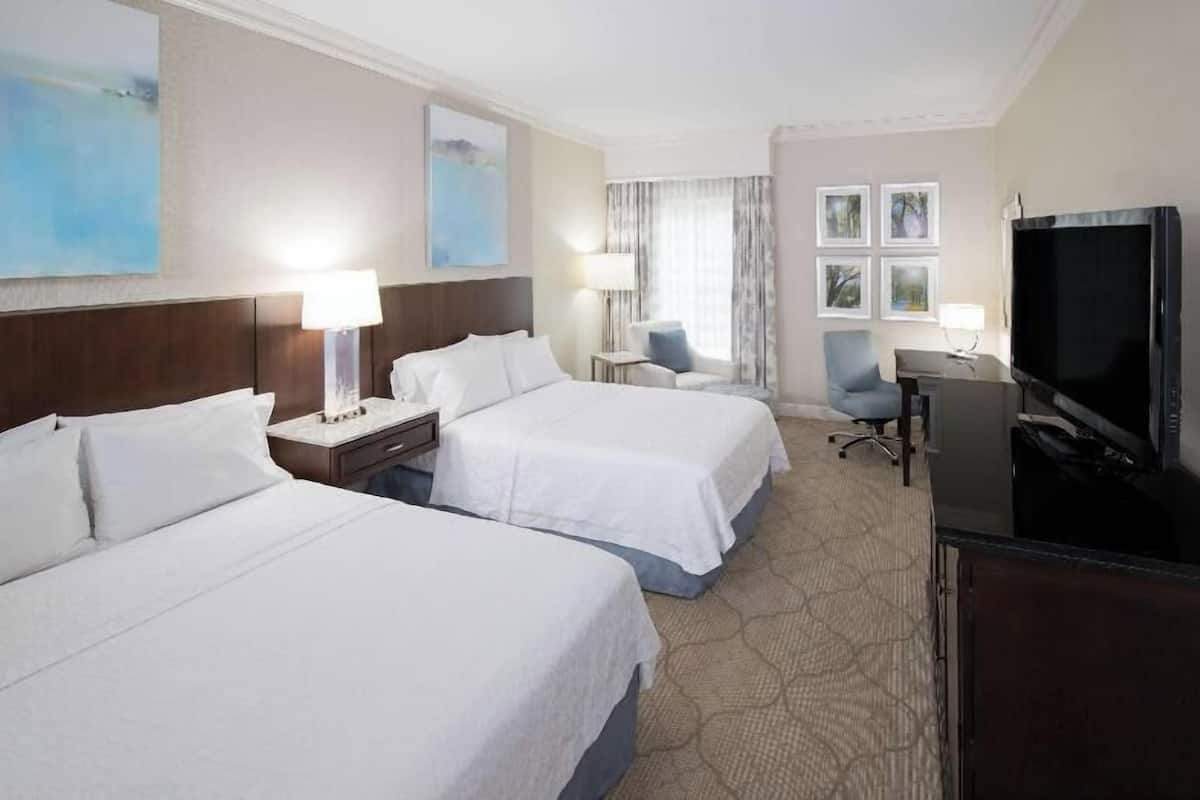 In-room safe, desk, laptop workspace, blackout drapes