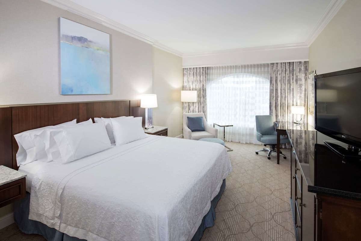 In-room safe, desk, laptop workspace, blackout drapes