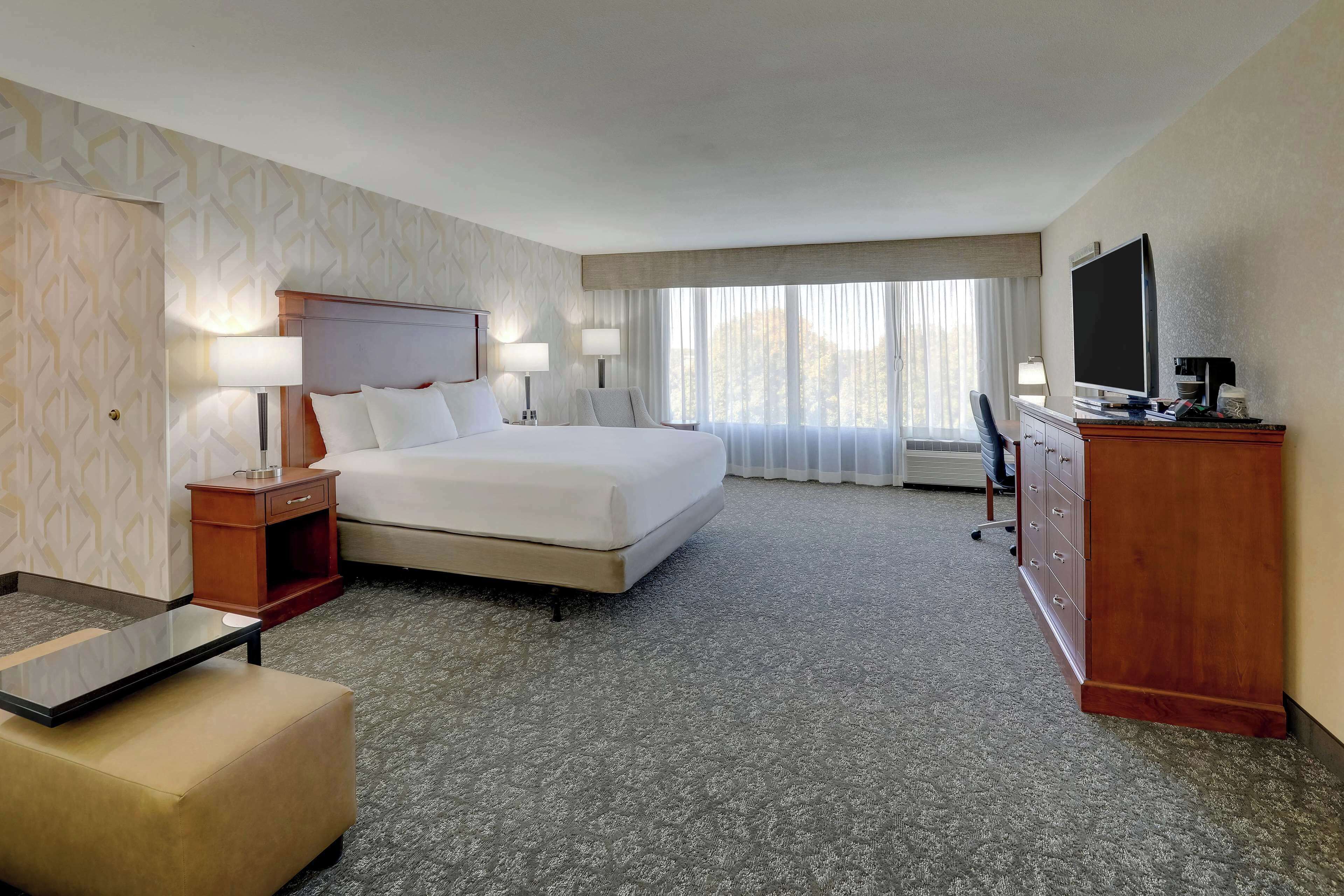 desk, blackout curtains, iron/ironing board, free cots/infant beds