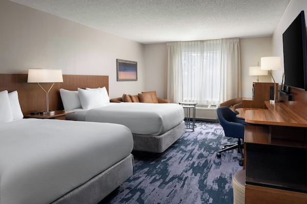 Room, Multiple Beds | In-room safe, desk, iron/ironing board, free WiFi