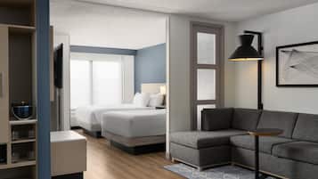 Habitación, 2 camas matrimoniales (Specialty) | 1 habitación, ropa de cama de alta calidad y edredón