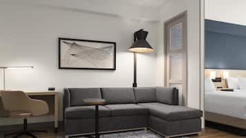 1 chambre, literie de qualité supérieure, couette en duvet d'oie