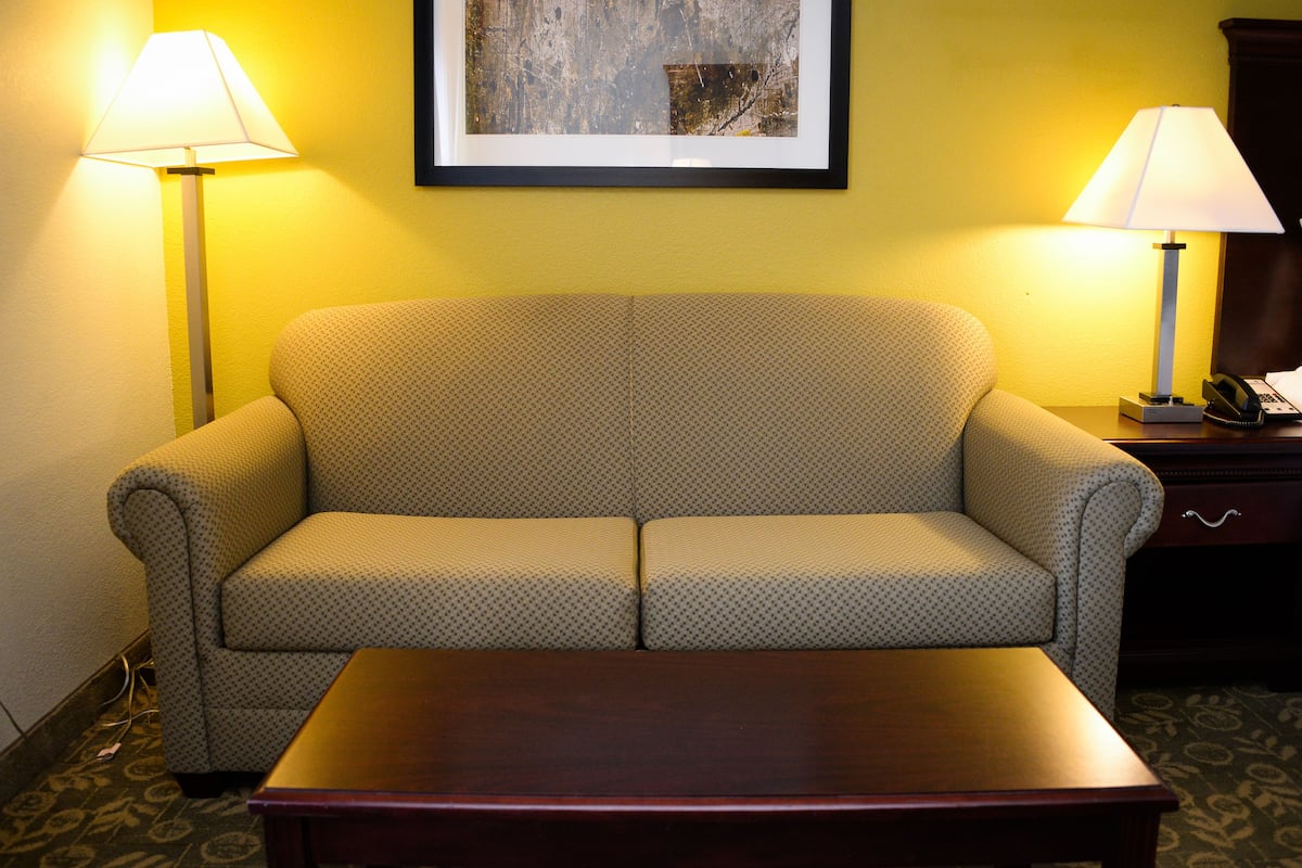 room, 1 king bed with sofa bed, non smoking | living area | 42-inch led tv with cable channels, tv