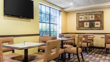 Free daily buffet breakfast