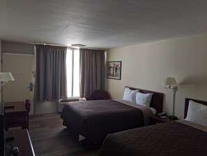 Double Room, 2 Queen Beds, Non Smoking | Iron/ironing board, Internet, bed sheets