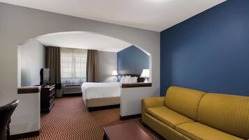 Suite, 1 King Bed with Sofa bed, Non Smoking | Pillow-top beds, desk, laptop workspace, iron/ironing board