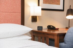 In-room safe, desk, laptop workspace, blackout drapes