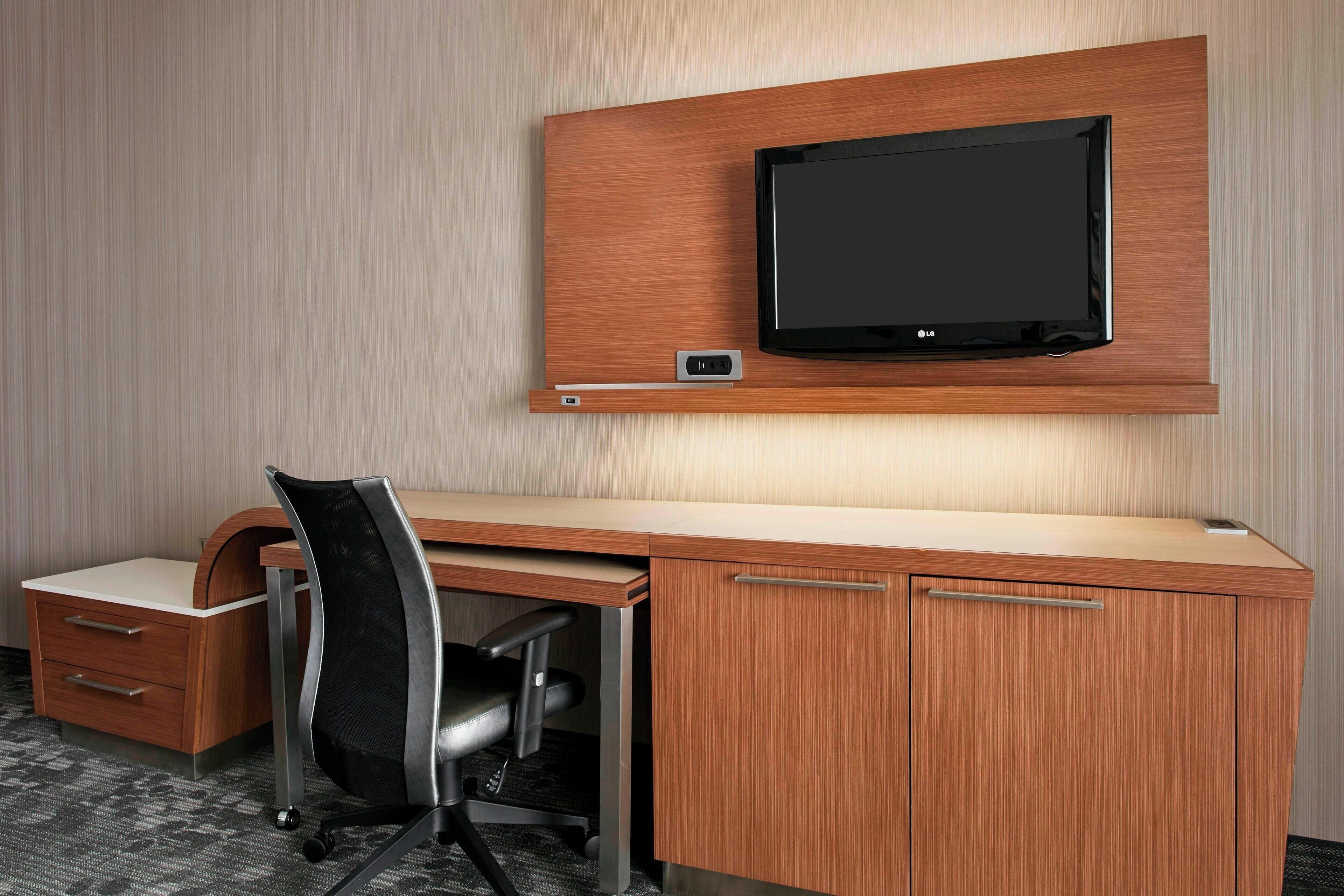 room, 1 king bed with sofa bed | in-room safe, desk, laptop workspace, blackout curtains