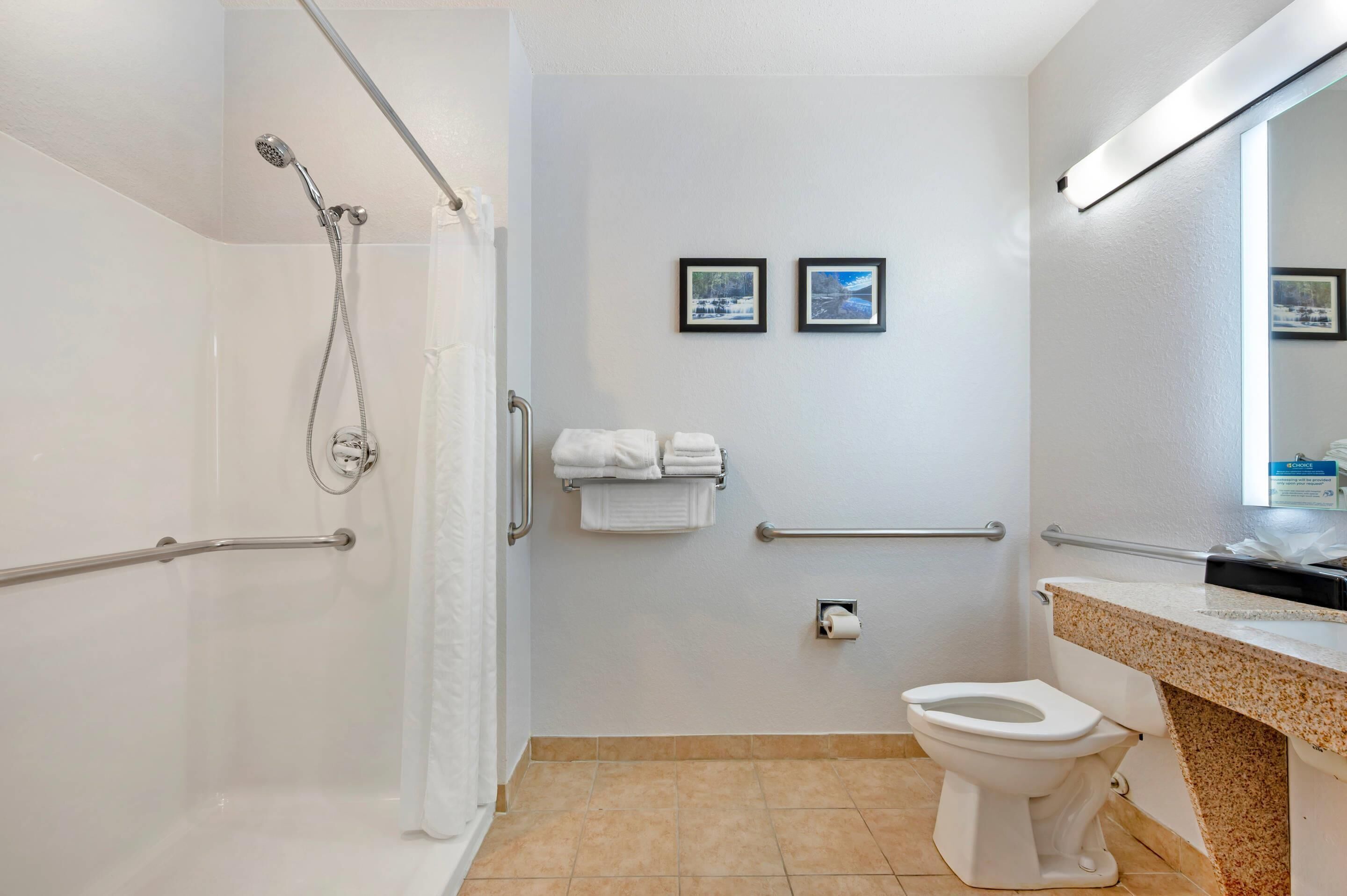 room, 1 king bed, accessible, non smoking | 1 bedroom, desk, iron/ironing board, free wifi