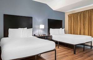 Deluxe Studio, Multiple Beds, Non Smoking | Pillowtop beds, desk, laptop workspace, iron/ironing board