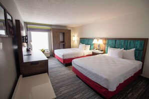 Two Double Beds Accessible | Premium bedding, down comforters, in-room safe, blackout drapes