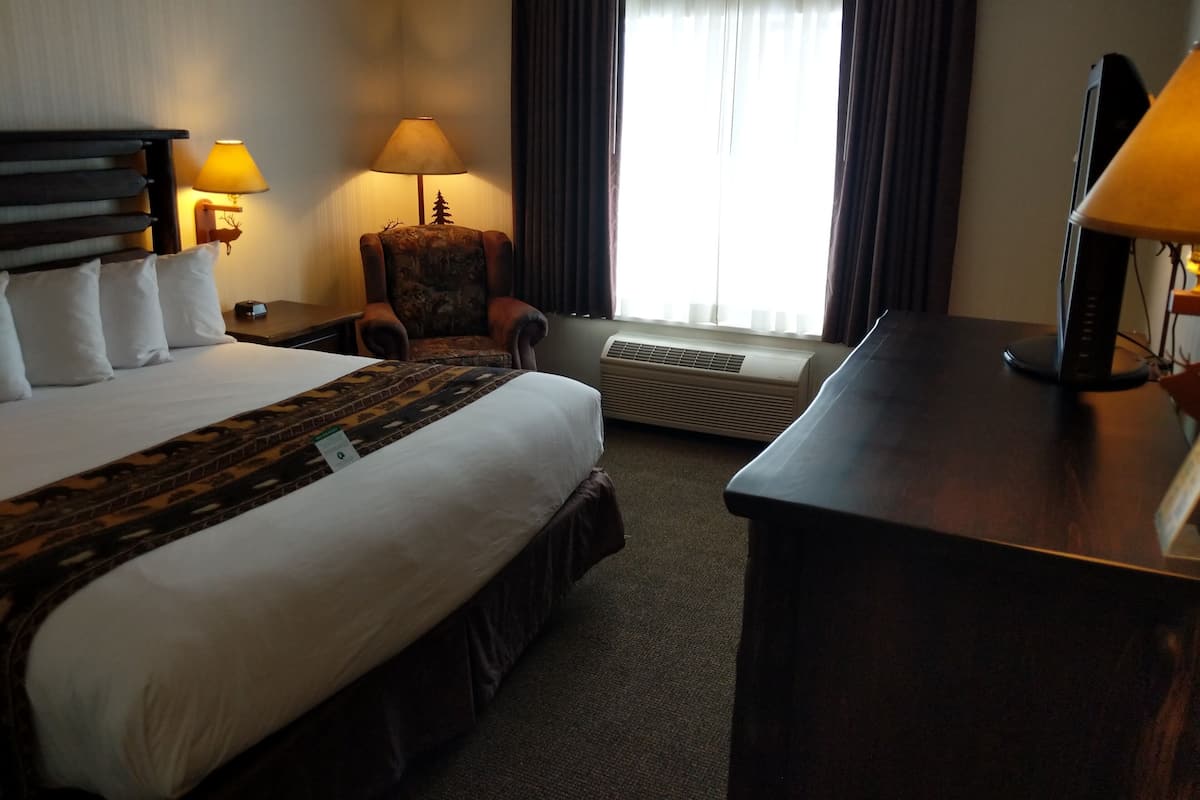 Pillow-top beds, desk, blackout curtains, iron/ironing board
