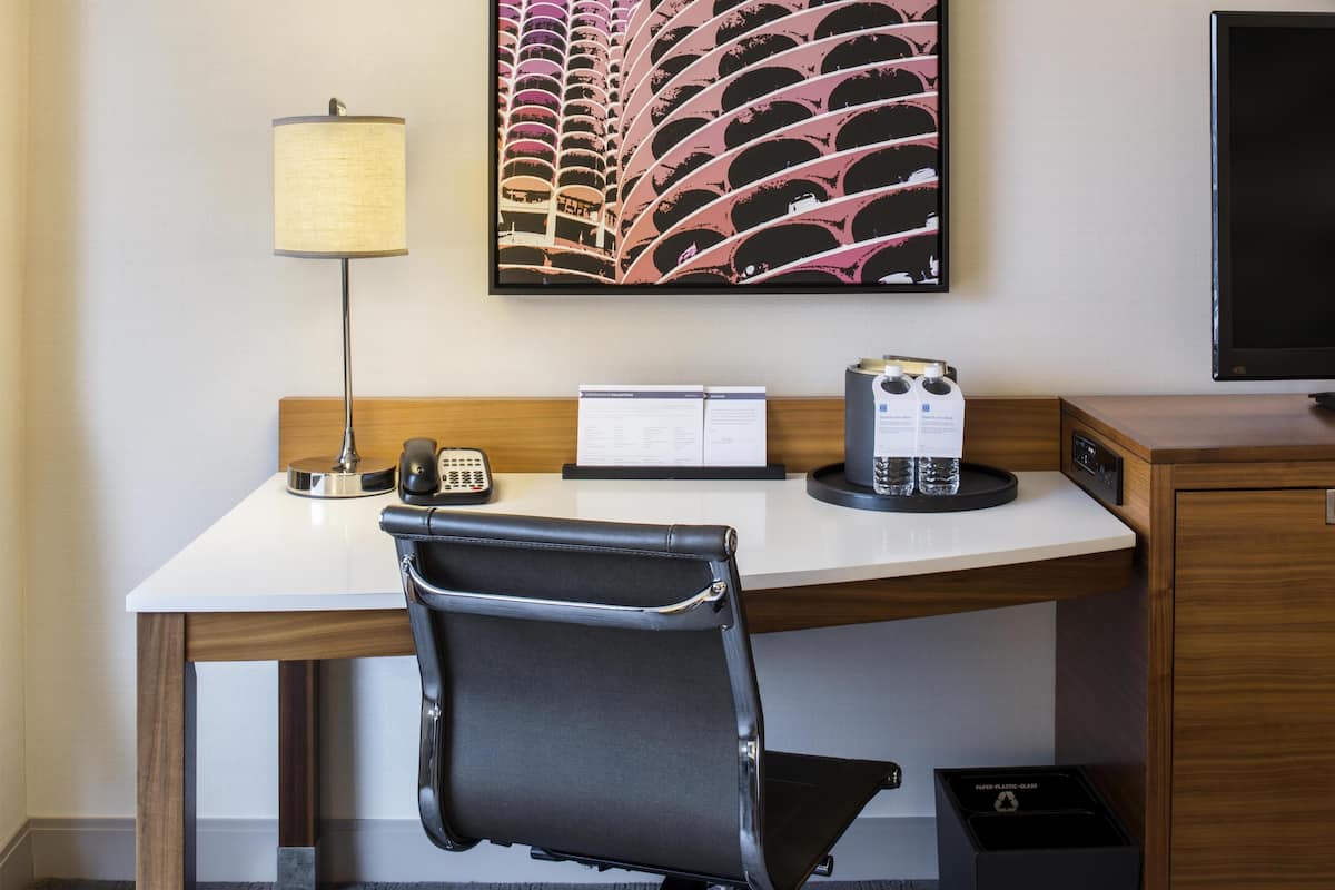 Premium bedding, down comforters, pillowtop beds, in-room safe