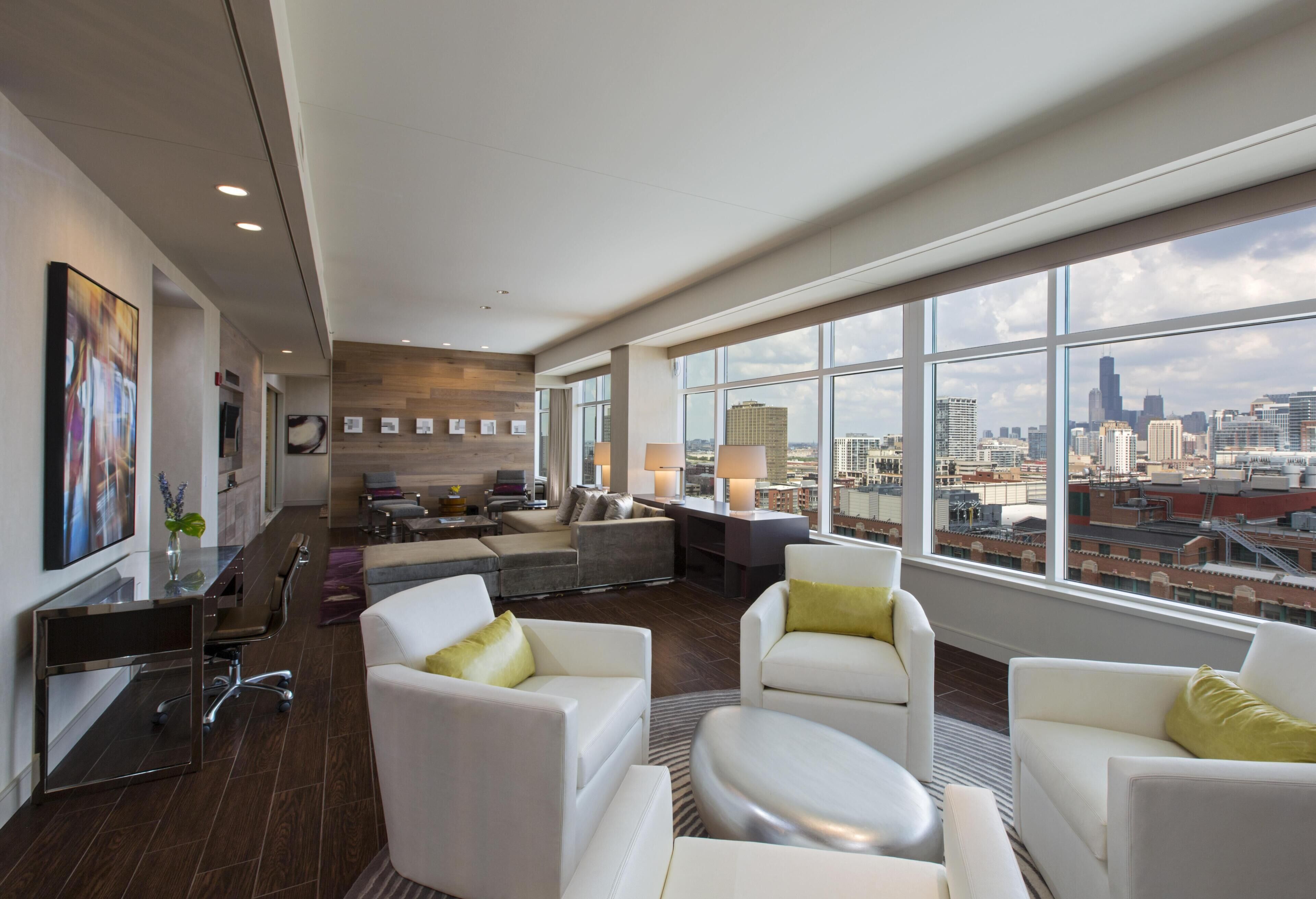 Premium bedding, down comforters, pillowtop beds, in-room safe