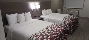 Pillow-top beds, desk, laptop workspace, free WiFi