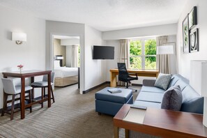 Desk, laptop workspace, blackout drapes, iron/ironing board - Residence Inn by Marriott Gaithersburg Washingtonian Center (Gaithersburg)