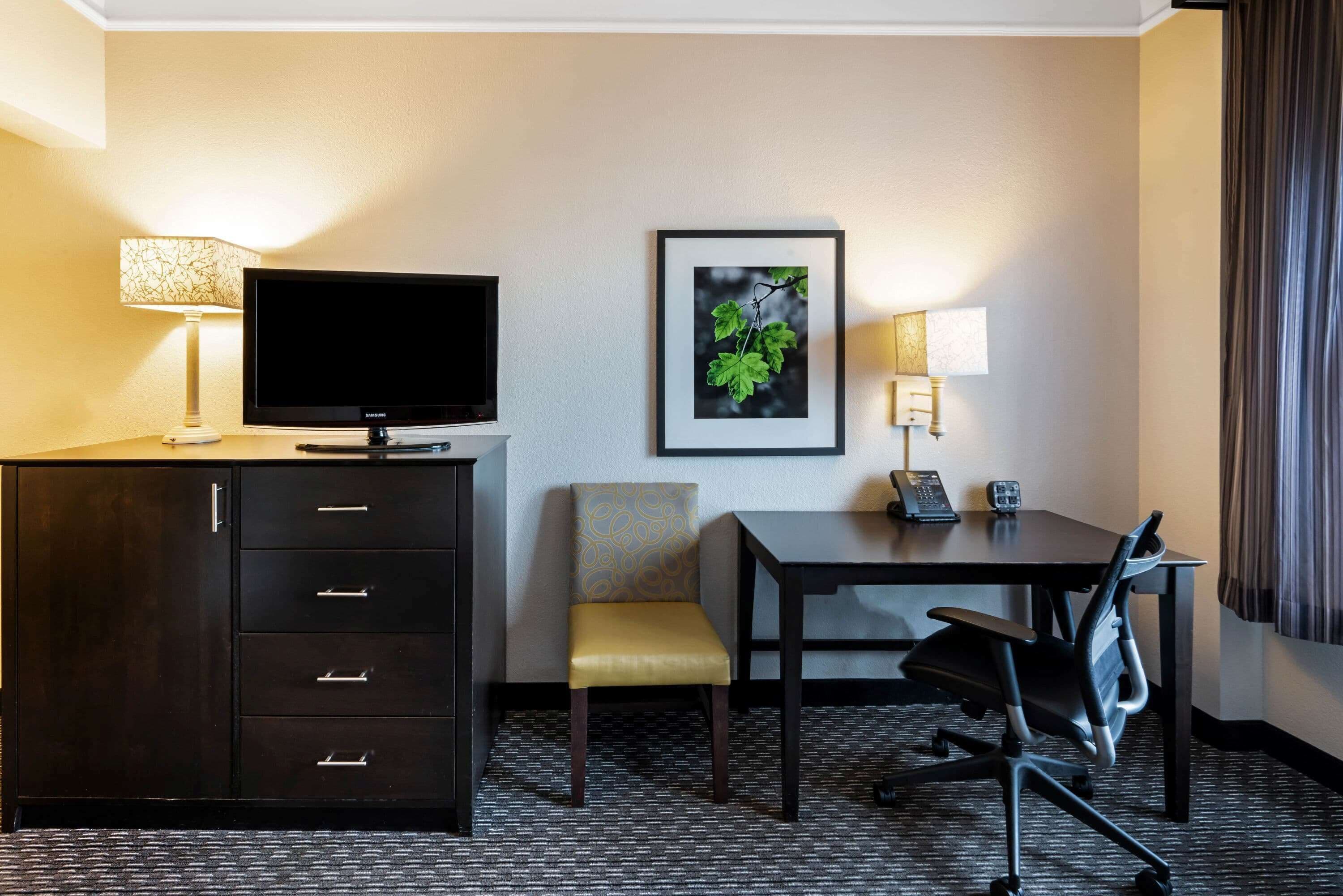 premium bedding, desk, iron/ironing board, free cots/infant beds