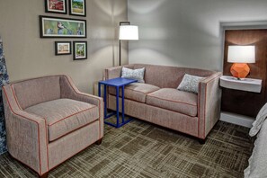 One King Bed, Non-Smoking, Accessible | Living area | TV