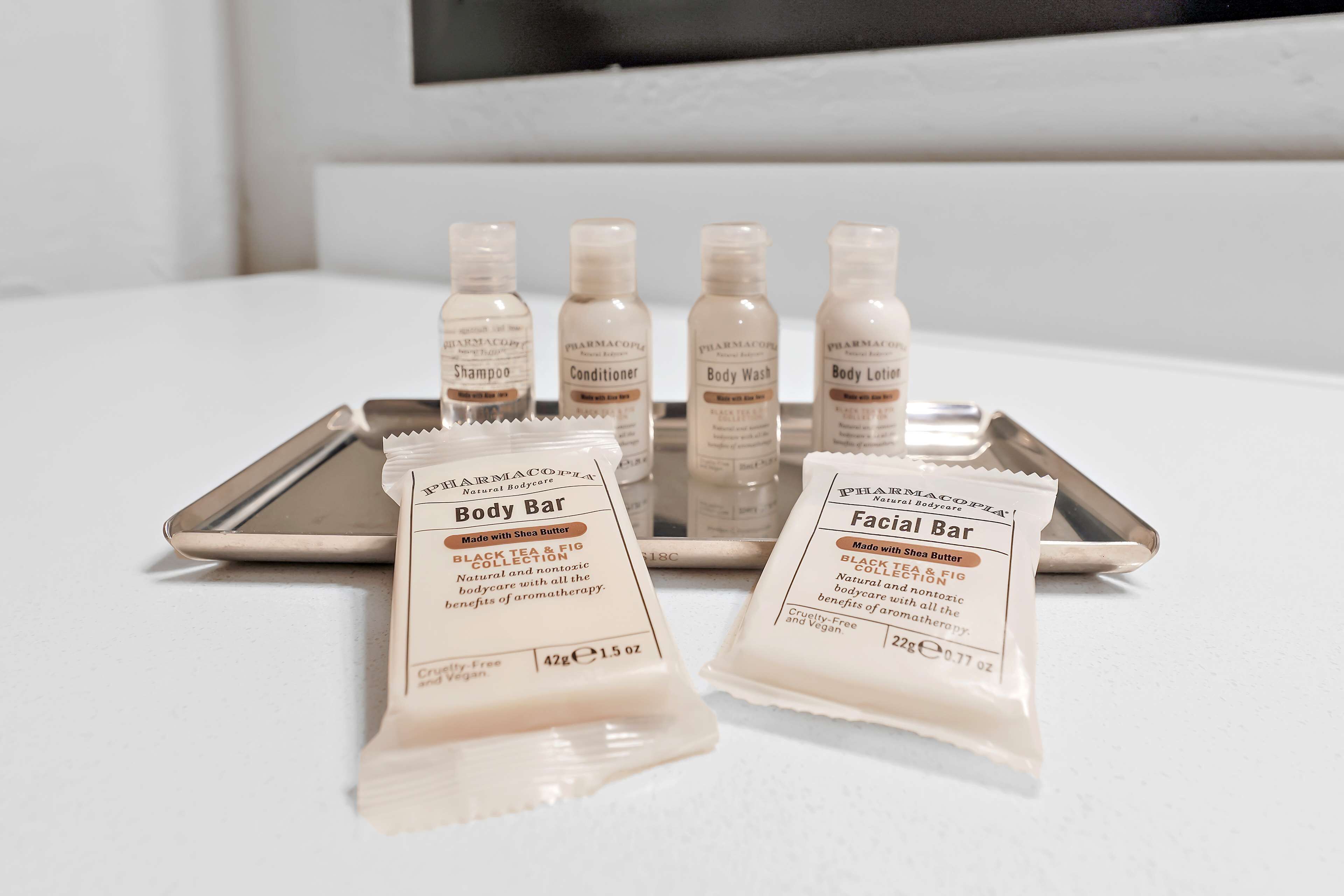 free toiletries, hair dryer, towels, soap