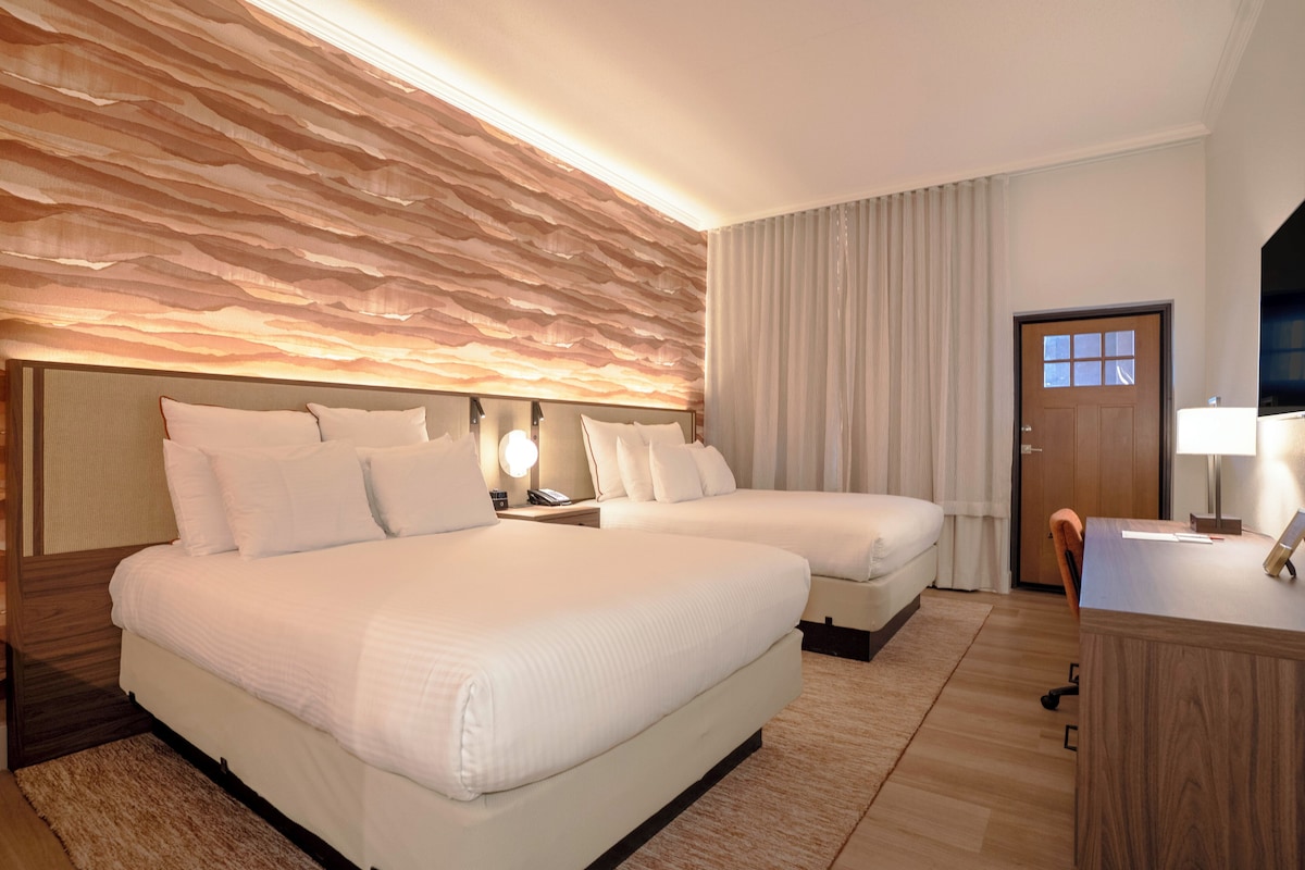 Premium bedding, pillow-top beds, in-room safe, desk