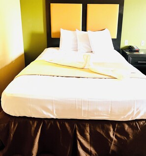 Desk, blackout drapes, iron/ironing board, free WiFi
