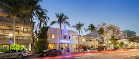 Front of property - evening/night