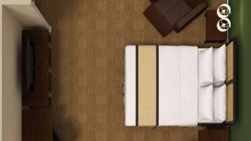 Desk, laptop workspace, iron/ironing board, free WiFi