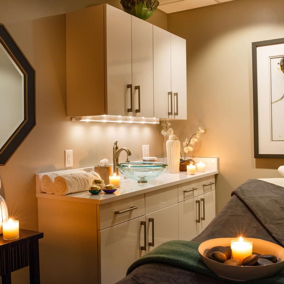 Couples treatment room(s), sauna, steam room, body treatments