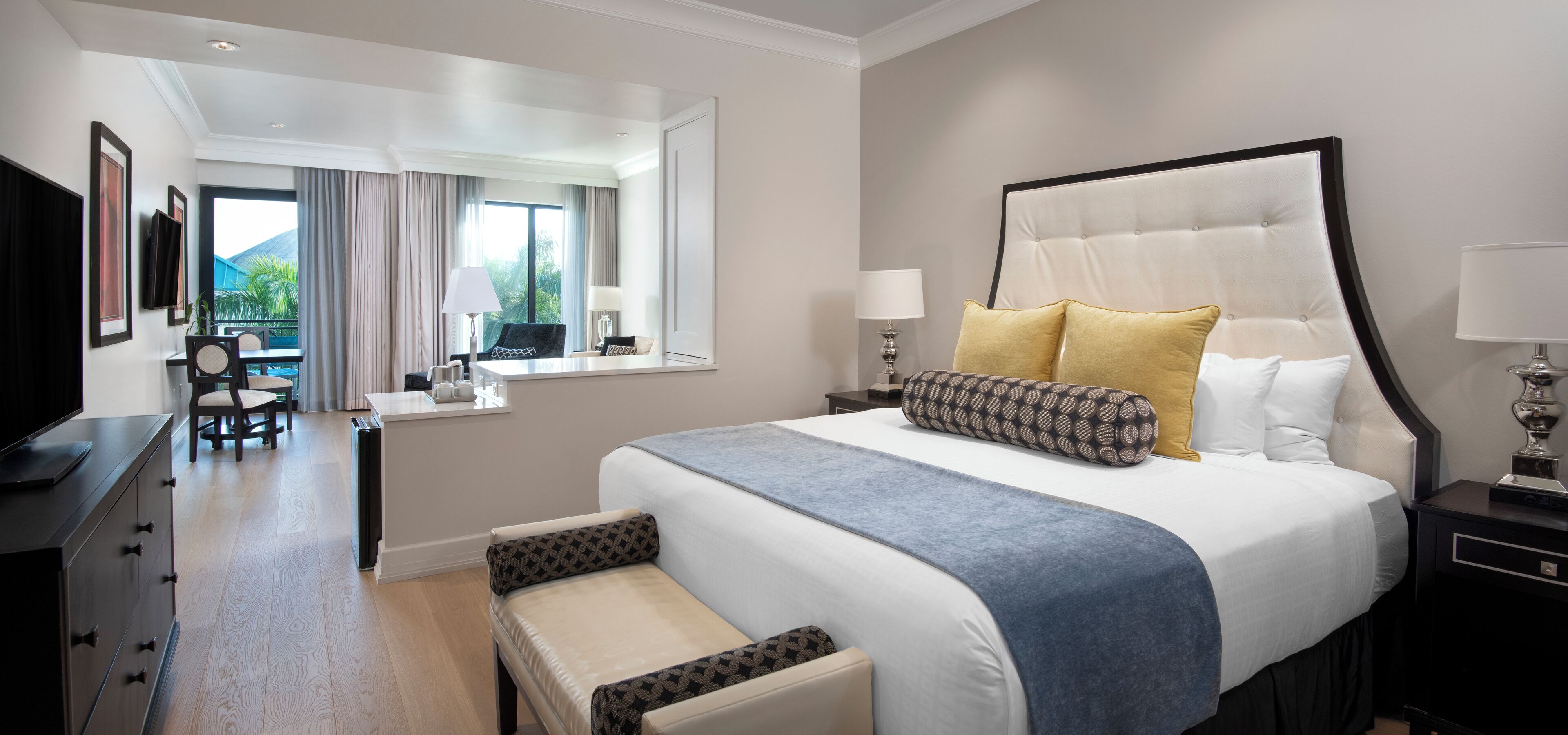 Premium bedding, pillowtop beds, in-room safe, laptop workspace