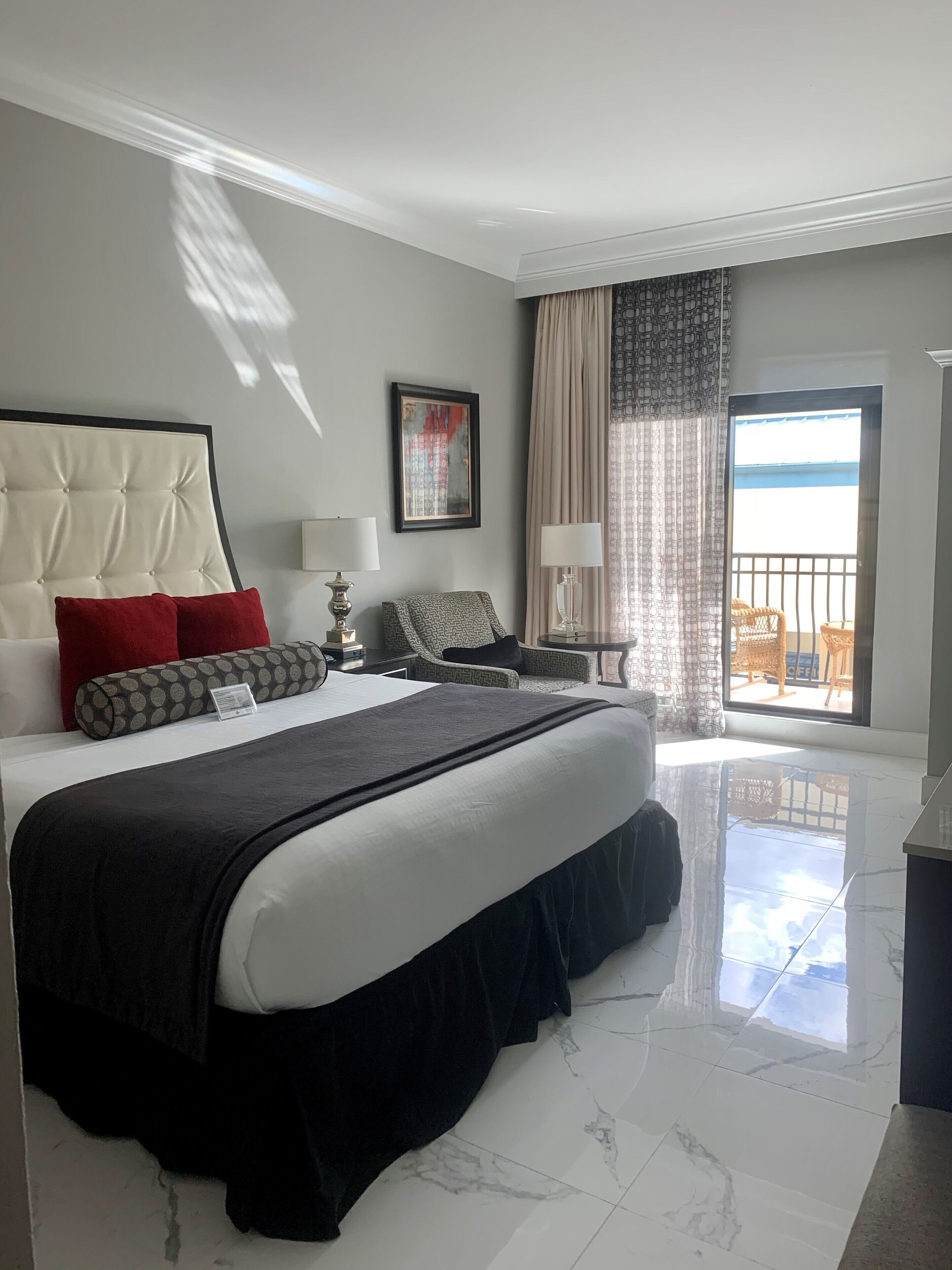 Premium bedding, pillowtop beds, in-room safe, laptop workspace