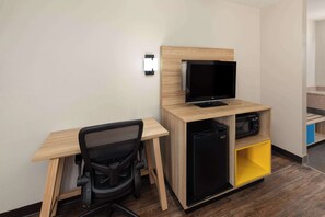 Desk, iron/ironing board, cots/infant beds, rollaway beds
