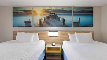 Desk, blackout curtains, cots/infant beds, rollaway beds