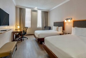Pillowtop beds, in-room safe, desk, laptop workspace