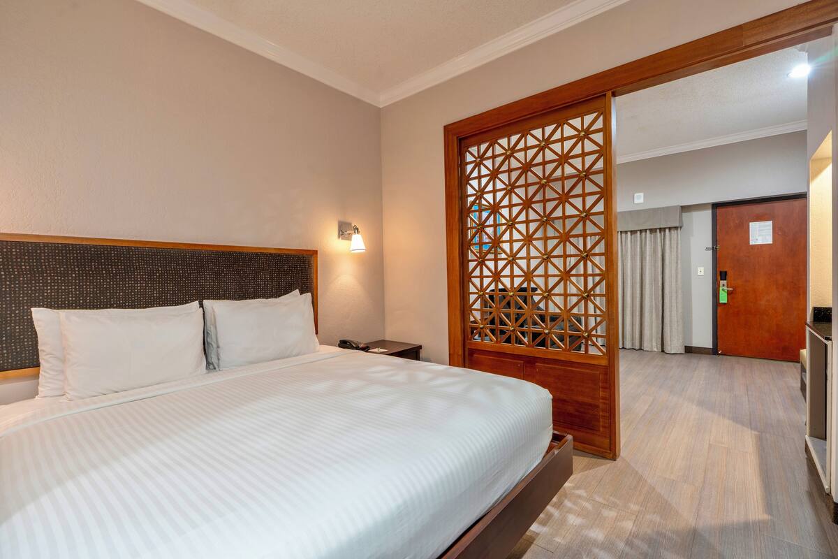 Pillow-top beds, in-room safe, desk, laptop workspace